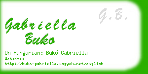 gabriella buko business card