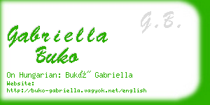 gabriella buko business card